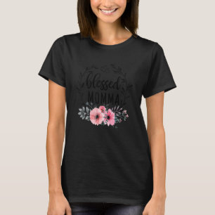 Gesegnete Mama für Frauen Blumendekoration Mütter T-Shirt