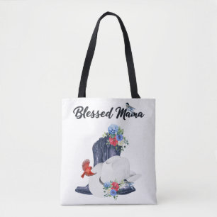 Gesegnete Mama mit Cowboystiefeln/Hut und Blumen/V
