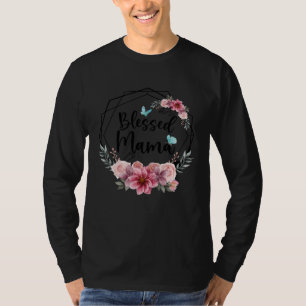 Gesegnete Mama mit floralem Muttertag 2023 T-Shirt