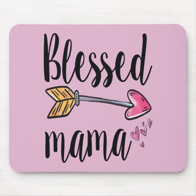 Gesegnete Mama Mousepad (Vorne)