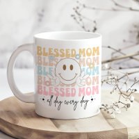"Gesegnete Mama" Muttertag Pastel farbig Hippie