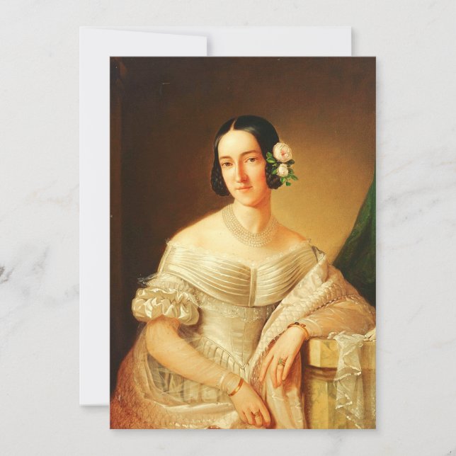 Gesegnete Maria Cristina von Savoy Einladung (Vorderseite)