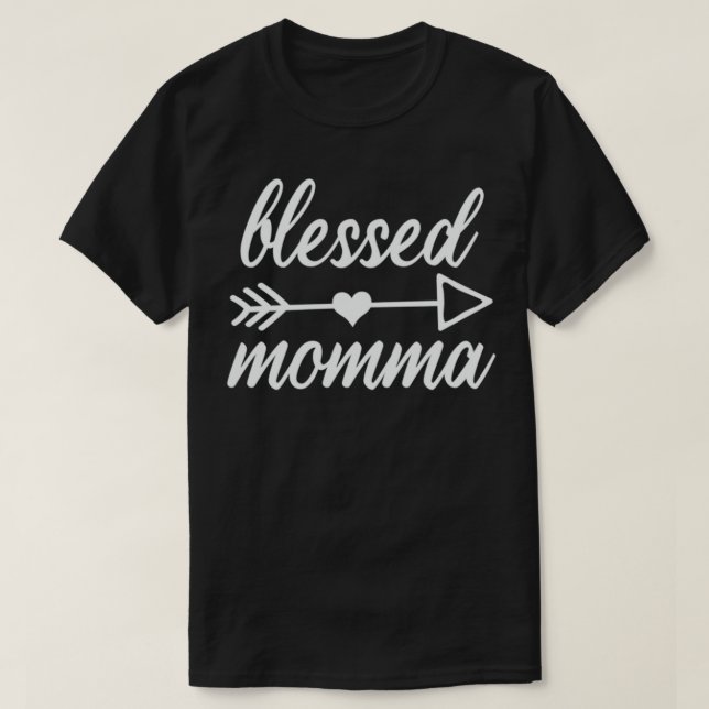 Gesegnete Momma Erntedank Day Family Mother Mama L T-Shirt (Design vorne)