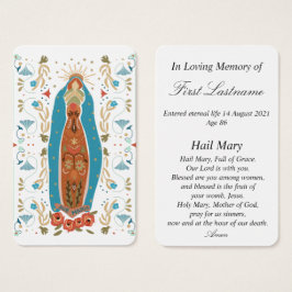 Gesegnete Mutter Ave Maria im Gedächtnisausweis