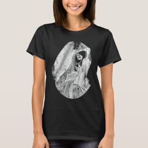 Gesegnete Mutter Jungfrau Maria Ästhetik Religiös T-Shirt