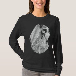 Gesegnete Mutter Jungfrau Maria Ästhetik Religiös T-Shirt