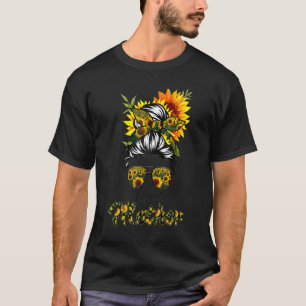 Gesegnete Mutter Messy Bun Frauen glückliche Oster T-Shirt