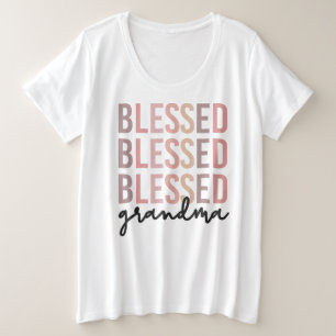 Gesegnete Oma   Geschenke für Oma Große Größe T-Shirt