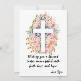 Gesegnete Osterkarte mit benutzerdefinierbarer Nac Ankündigung