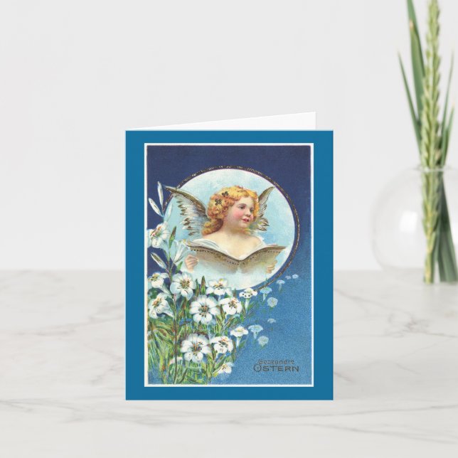 Gesegnete Ostern, gesegnetes Ostern Feiertagskarte (Vorderseite)