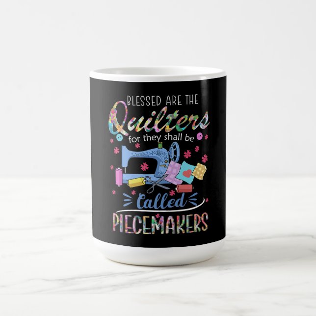 Gesegnete Quilters-Piecemaker, die die Nähideen au Kaffeetasse (Mittel)