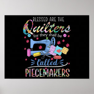 Gesegnete Quilters-Piecemaker, die die Nähideen au Poster