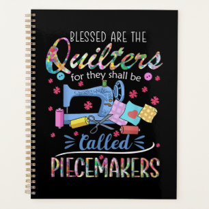 Gesegnete Quilters-Piecemakers beenden Nähgeschen Planer