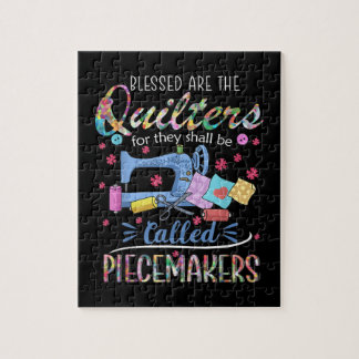 Gesegnete Quilters-Piecemakers beenden Nähgeschenk Puzzle