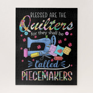 Gesegnete Quilters-Piecemakers beenden Nähgeschenk Puzzle