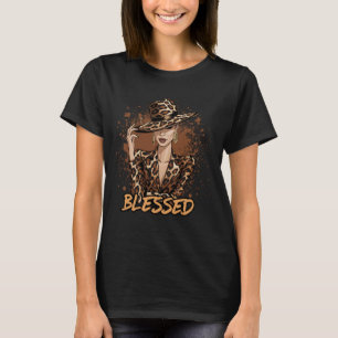 Gesegnete schwarze Cowgirl Western Swag afrikanisc T-Shirt
