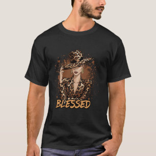 Gesegnete schwarze Cowgirl Western Swag Afrikanisc T-Shirt