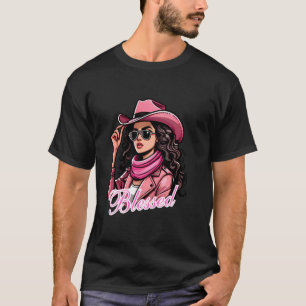 Gesegnete schwarze Cowgirl Western Swag afrikanisc T-Shirt