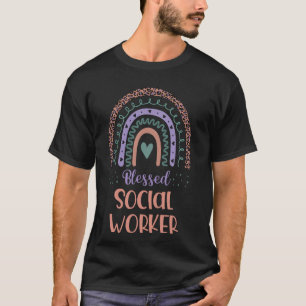 Gesegnete Sozialarbeiter zurück zur Schule Boho Ra T-Shirt