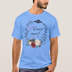 Gesegnete Tante Floral Est 2022 Funny Floral Mütte T-Shirt