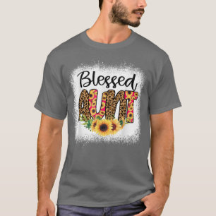 Gesegnete Tante Frauen geblasen Cheetah Print Sunf T-Shirt