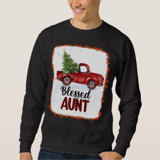Gesegnete Tante Kariert Red Truck Trem Lichter Wei Sweatshirt
