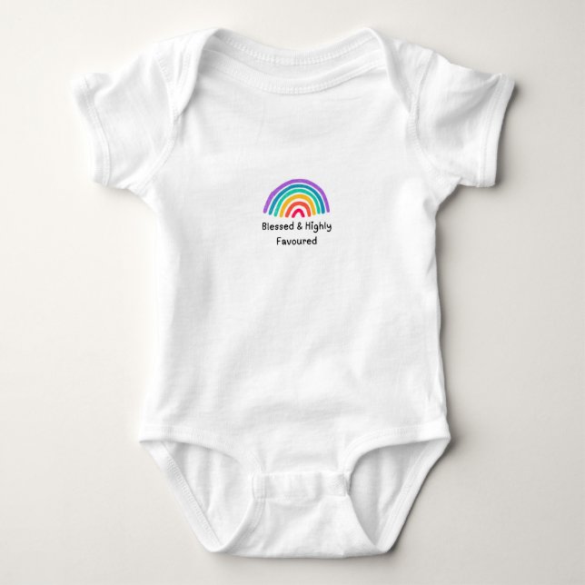 Gesegneter Baby-Body Baby Strampler (Vorderseite)