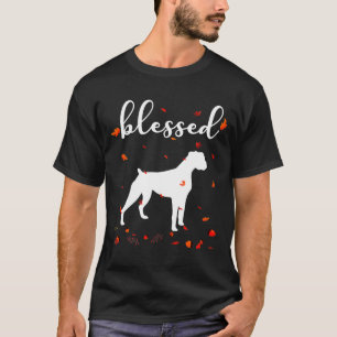 Gesegneter Boxer Thanksgiving Männer Frauen T-Shirt