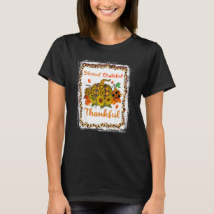 Gesegneter Dankbarer Erntedanktag Leopard T-Shirt