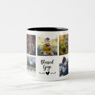 Gesegneter Gigi Individueller Fotobecher Zweifarbige Tasse