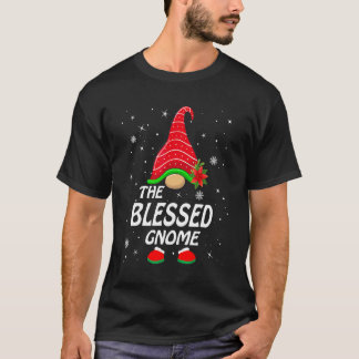 Gesegneter Gnom Büffelkariert passende Familien-We T-Shirt