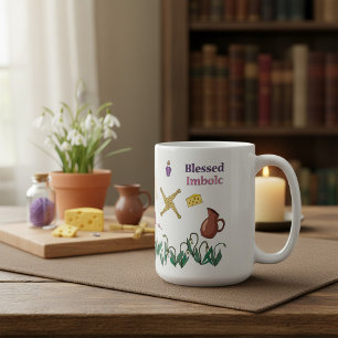 Gesegneter Imbolc-Becher Paganisches saisonales De Kaffeetasse