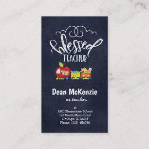 Gesegneter Lehrer Visitenkarte
