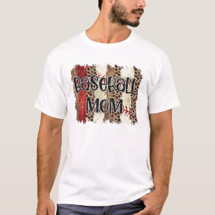 Gesegneter Leoparden-Druck-Baseball T-Shirt