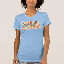 Gesegneter Mama Retro Sunset T - Shirt