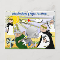 Gesegneter Nikolaus von Paglia Postcard