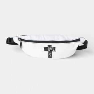 Gesegneter Papa Cross Christliche Vintage-Typograf Bauchtasche