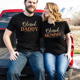Gesegneter Papa | Passendes christliches Familien- T-Shirt