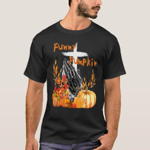 Gesegneter Pumpkin Fall Erntedank Christlicher Got T-Shirt