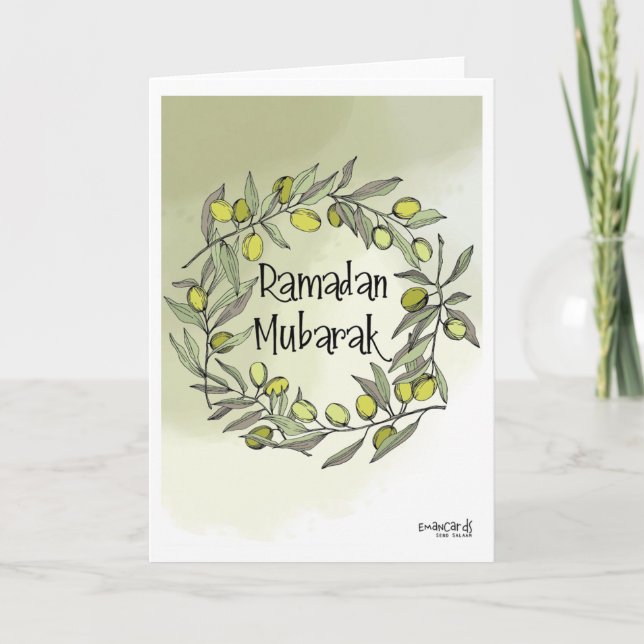 Gesegneter Ramadan Karte (Vorderseite)