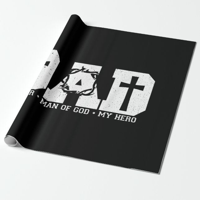 Gesegneter Vater Daddy Cross Christlichen religiös Geschenkpapier (Ungerollt)