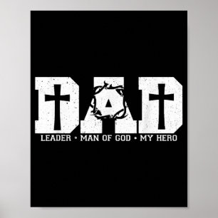 Gesegneter Vater Daddy Cross Christlichen religiös Poster