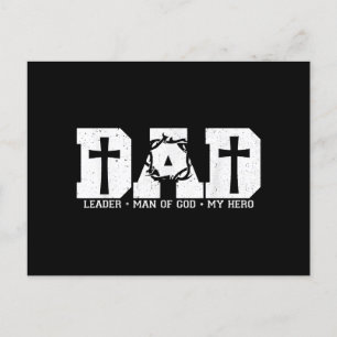 Gesegneter Vater Daddy Kreuz Christlich Religiös V Postkarte