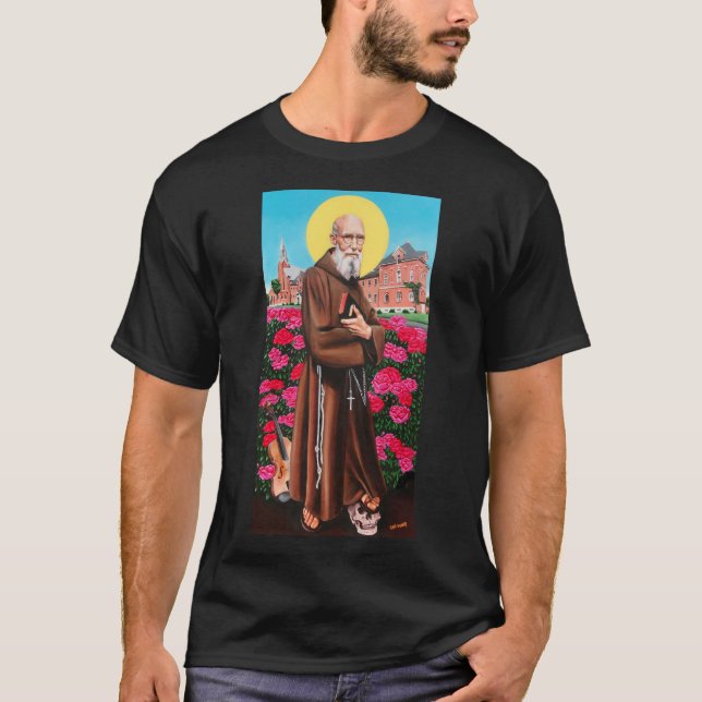 Gesegneter Vater Solanus Casey Jah Sunny Arts Desi T-Shirt (Vorderseite)