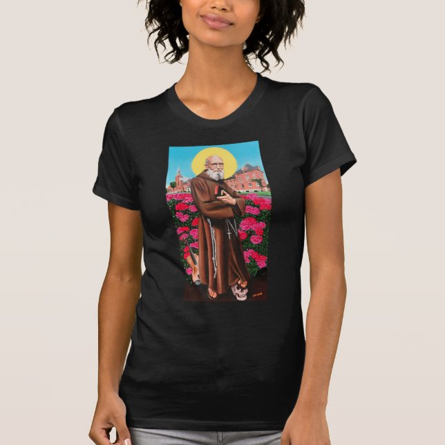 Gesegneter Vater Solanus Casey Jah Sunny Arts Desi T-Shirt (Vorderseite)
