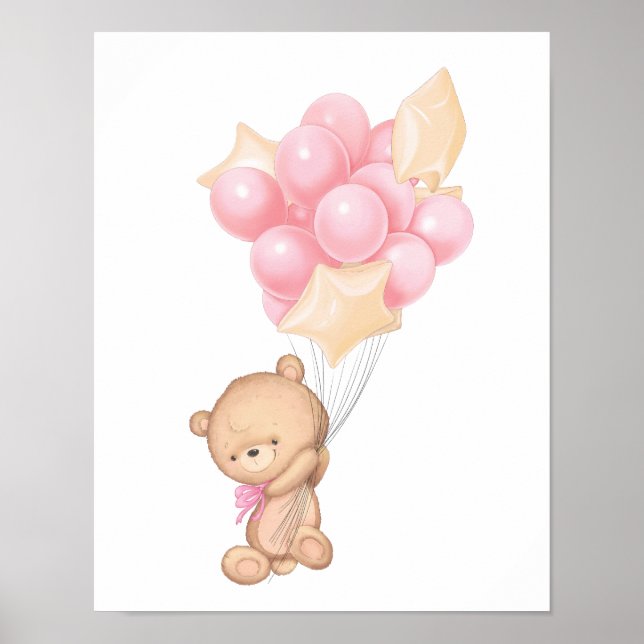 Gesegnetes Baby Girl Kinderzimmer Poster (Vorne)