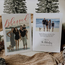 Gesegnetes einfaches Drehbuch, moderne Foto Weihna