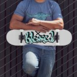Gesegnetes Faith Urban Street Art Hand Letting Skateboard<br><div class="desc">Handschrift "Jesus" Skateboard</div>