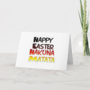 Gesegnetes Frohes Ostern Hakuna Matata Ferienzeit Feiertagskarte