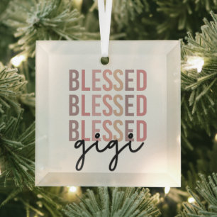 Gesegnetes Gigi   Geschenke für Gigi Oma Ornament Aus Glas